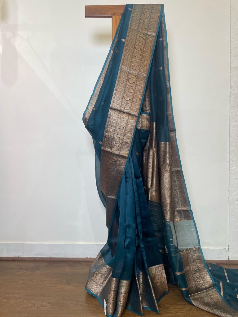 SILK ORGANZA BANARASI SAREE