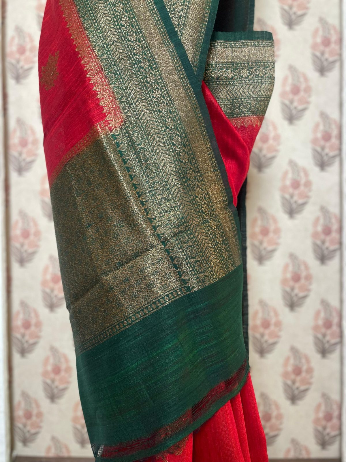 TUSSAR RAW SILK SAREE - Image 2
