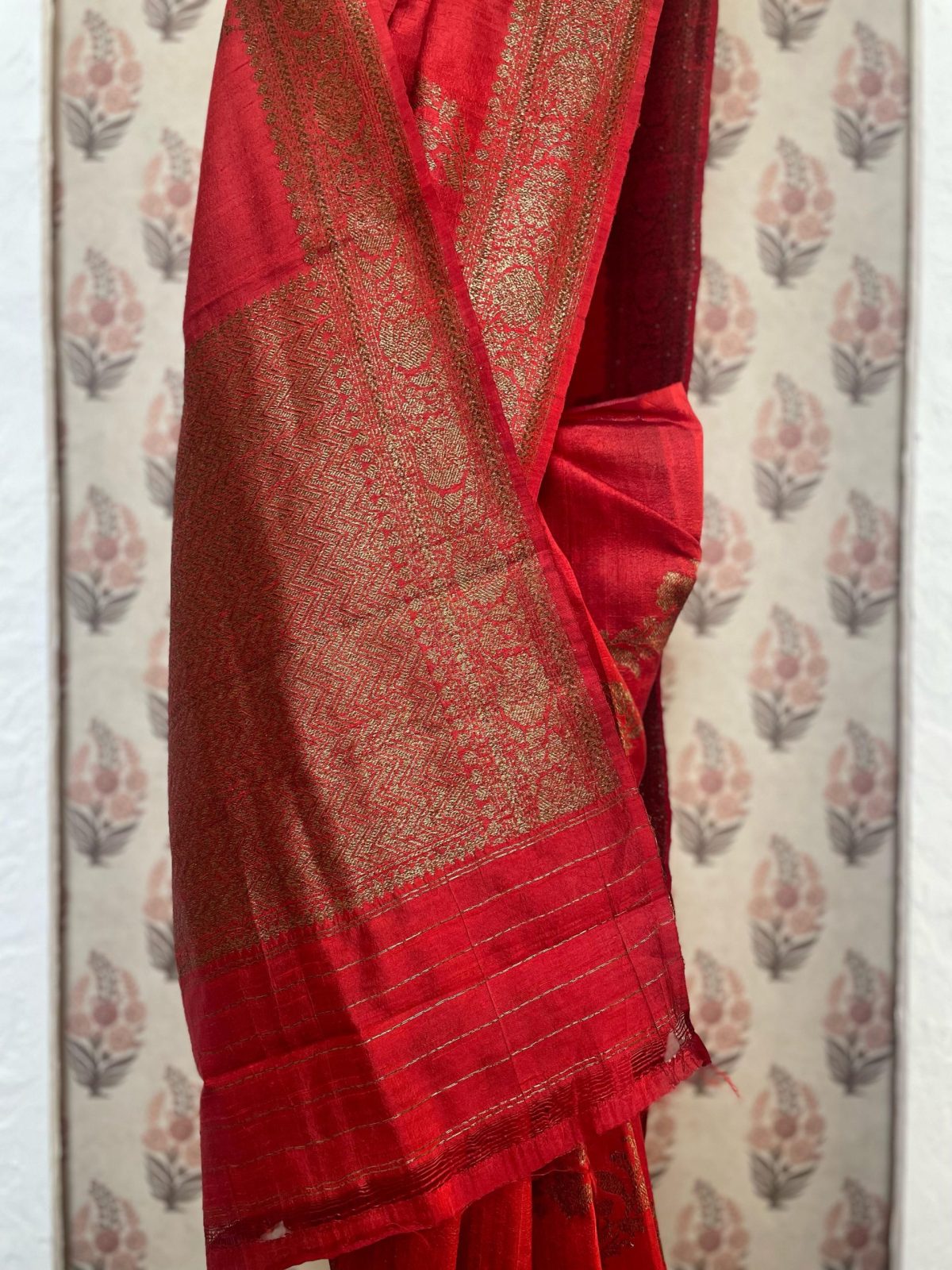 TUSSAR RAW SILK JAAL SAREE - Image 3