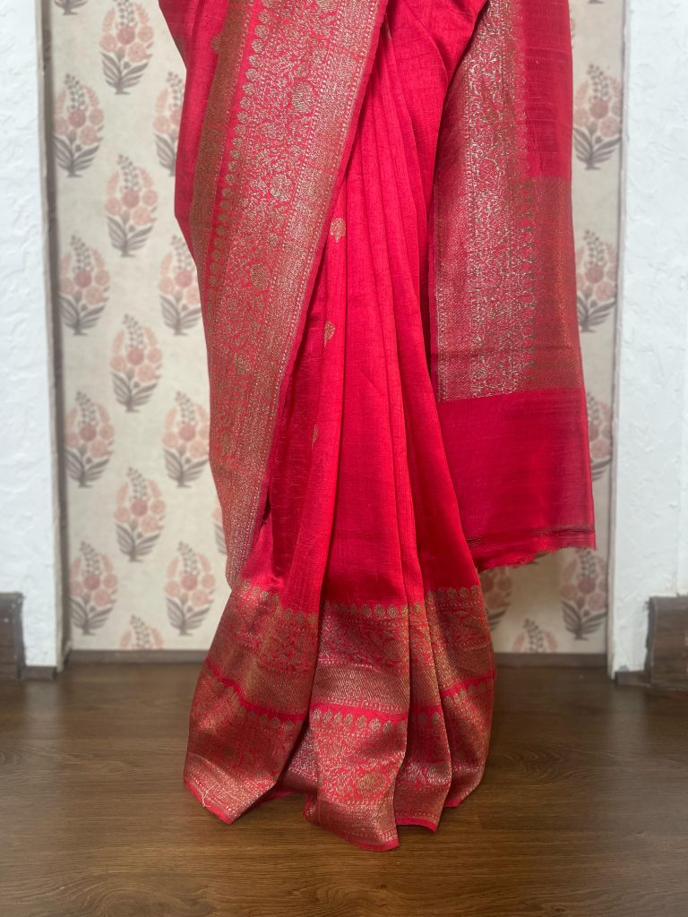 TUSSAR RAW SILK SAREE - Image 3