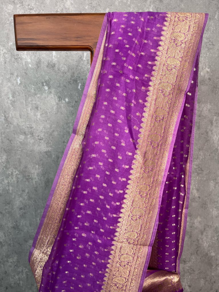 SILK ORGANZA ZARI BANARASI SAREE - Image 3