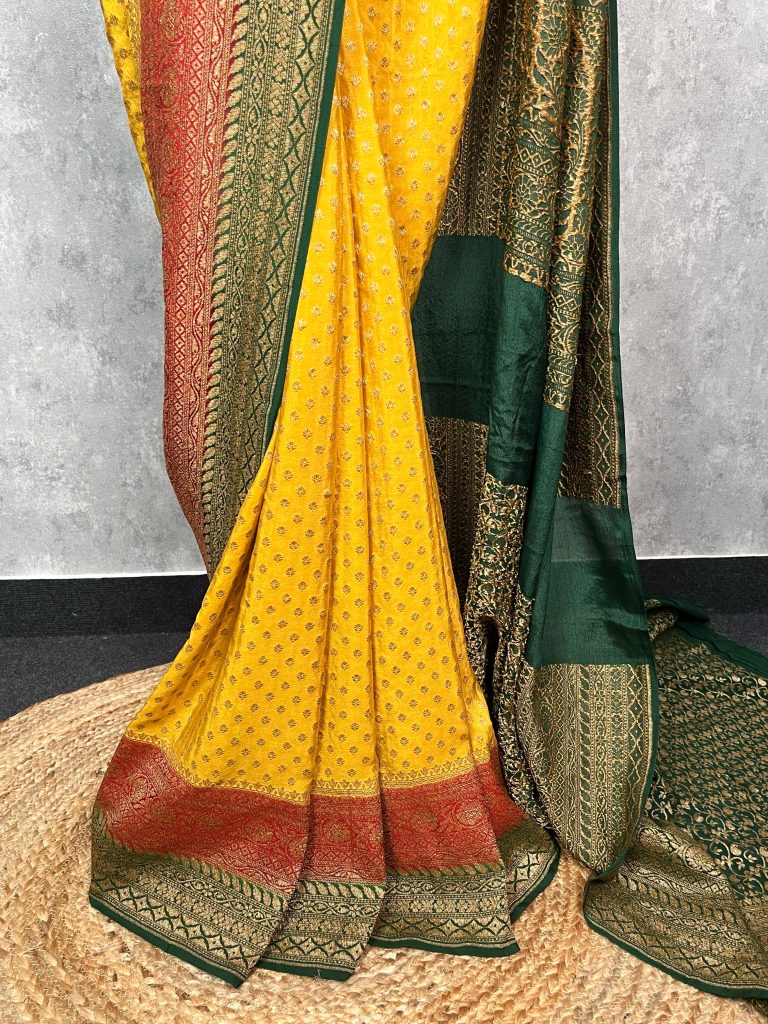 CREPE SILK BANARASI SAREE - Image 3