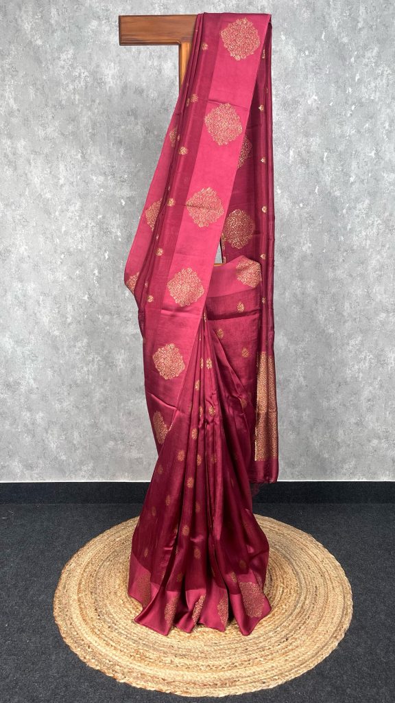 SEMI TUSSAR RAW SILK BANARASI SAREE