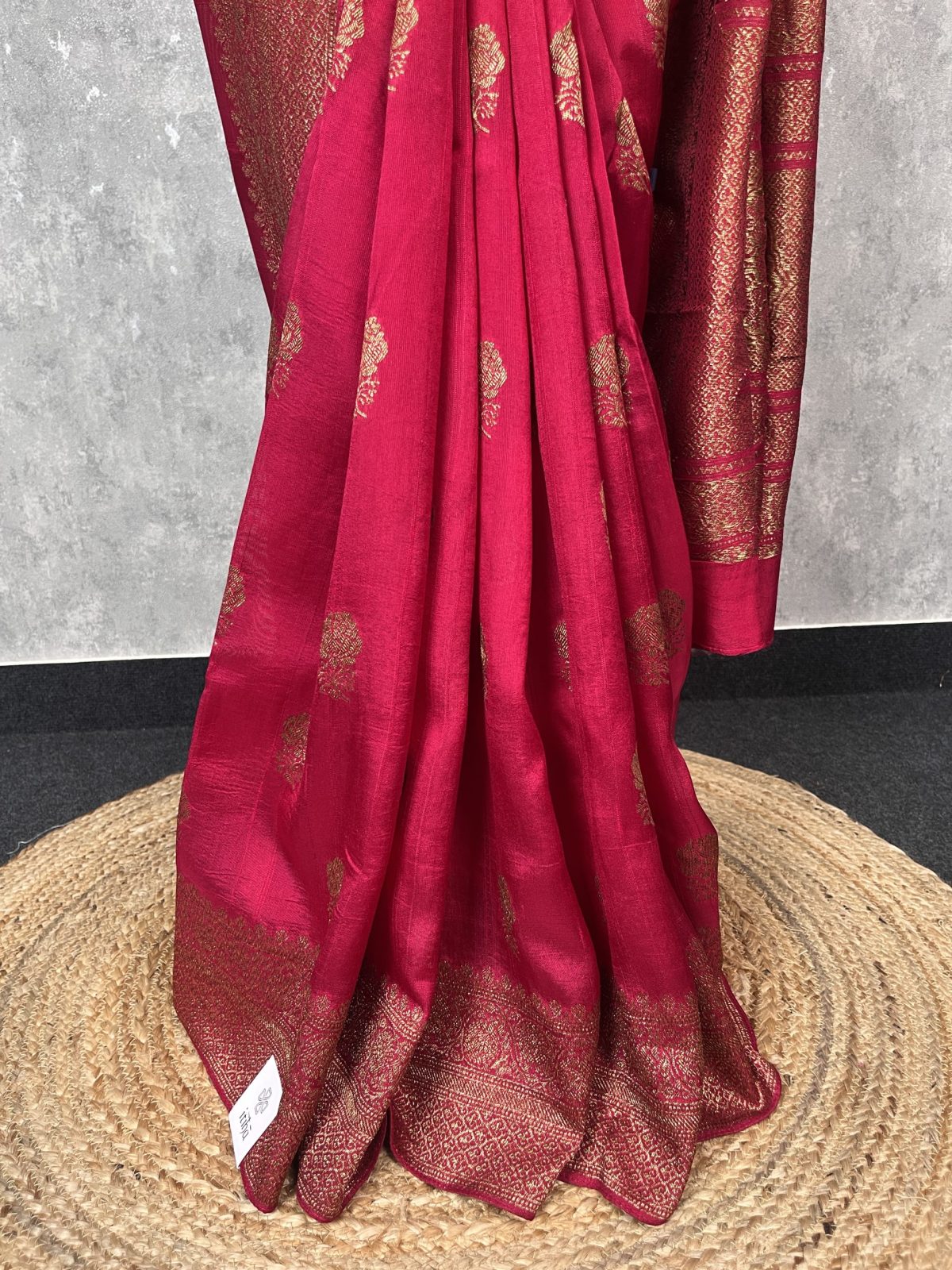 SEMI TUSSAR RAW SILK BANARASI SAREE - Image 2