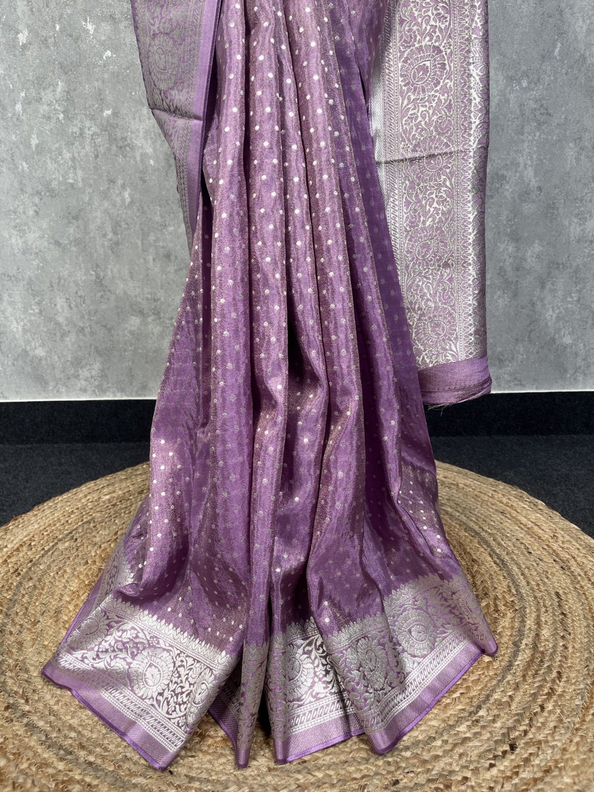 VISCOSE TISSUE GEORGETTE BANARASI SAREE - Image 3