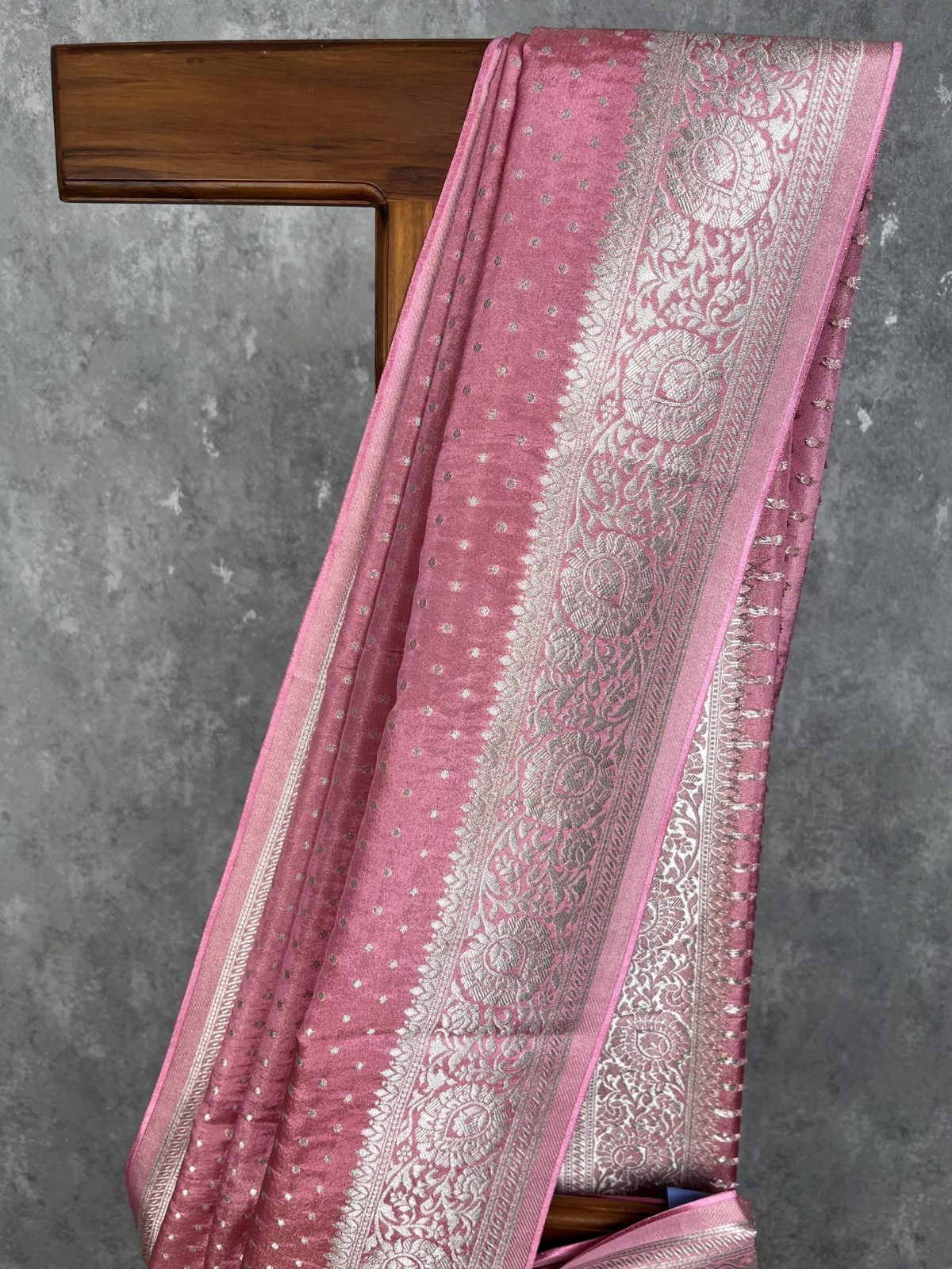 VISCOSE TISSUE GEORGETTE BANARASI SAREE - Image 2