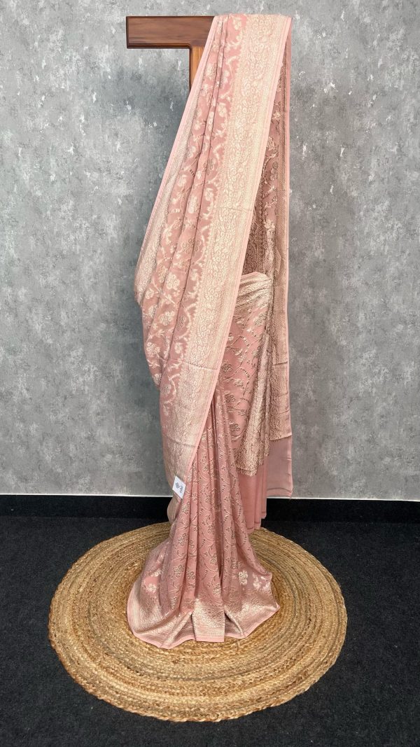 GEORGETTE WATER ZARI BANARASI SAREE