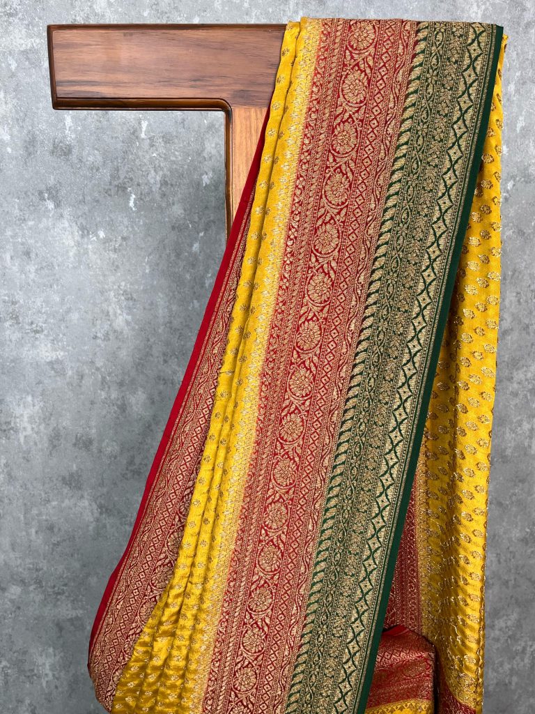 CREPE SILK BANARASI SAREE - Image 2