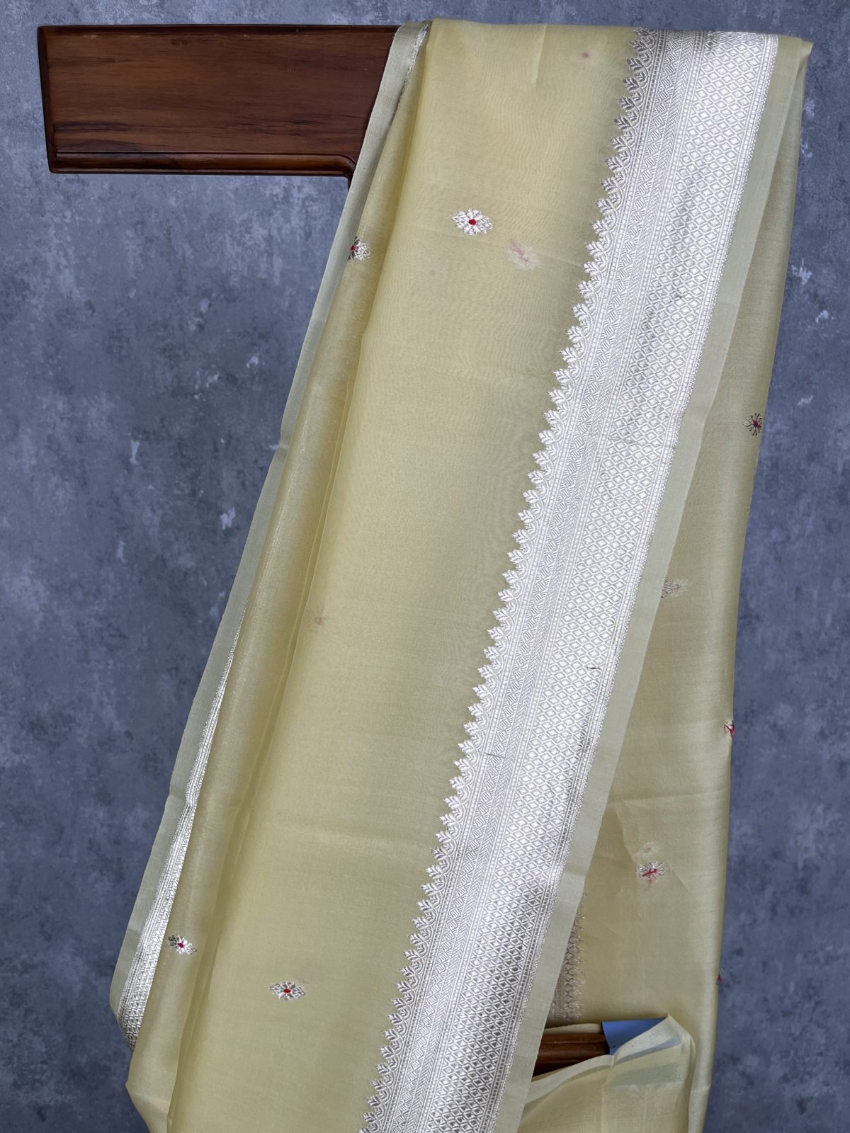 SILK ORGANZA BANARASI SAREE - Image 2