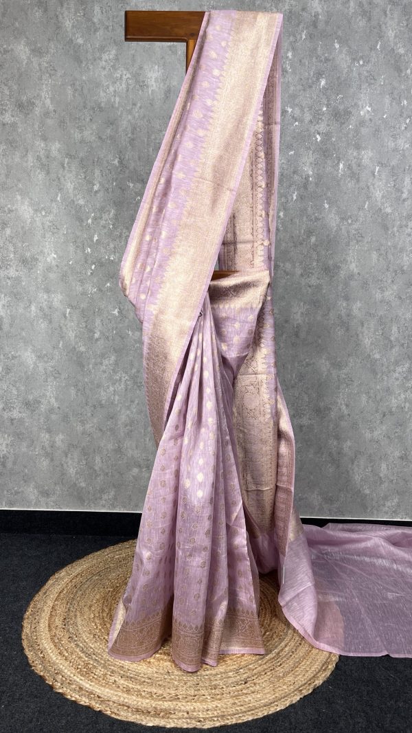 SILK LINEN BANARASI SAREE
