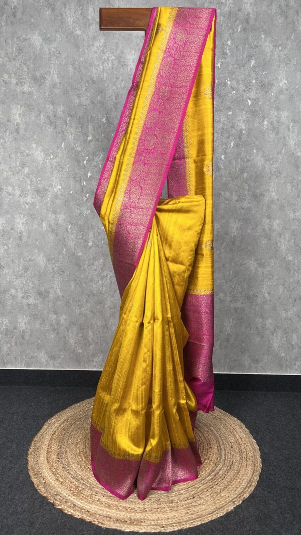 TUSSAR RAW SILK BANARASI SAREE