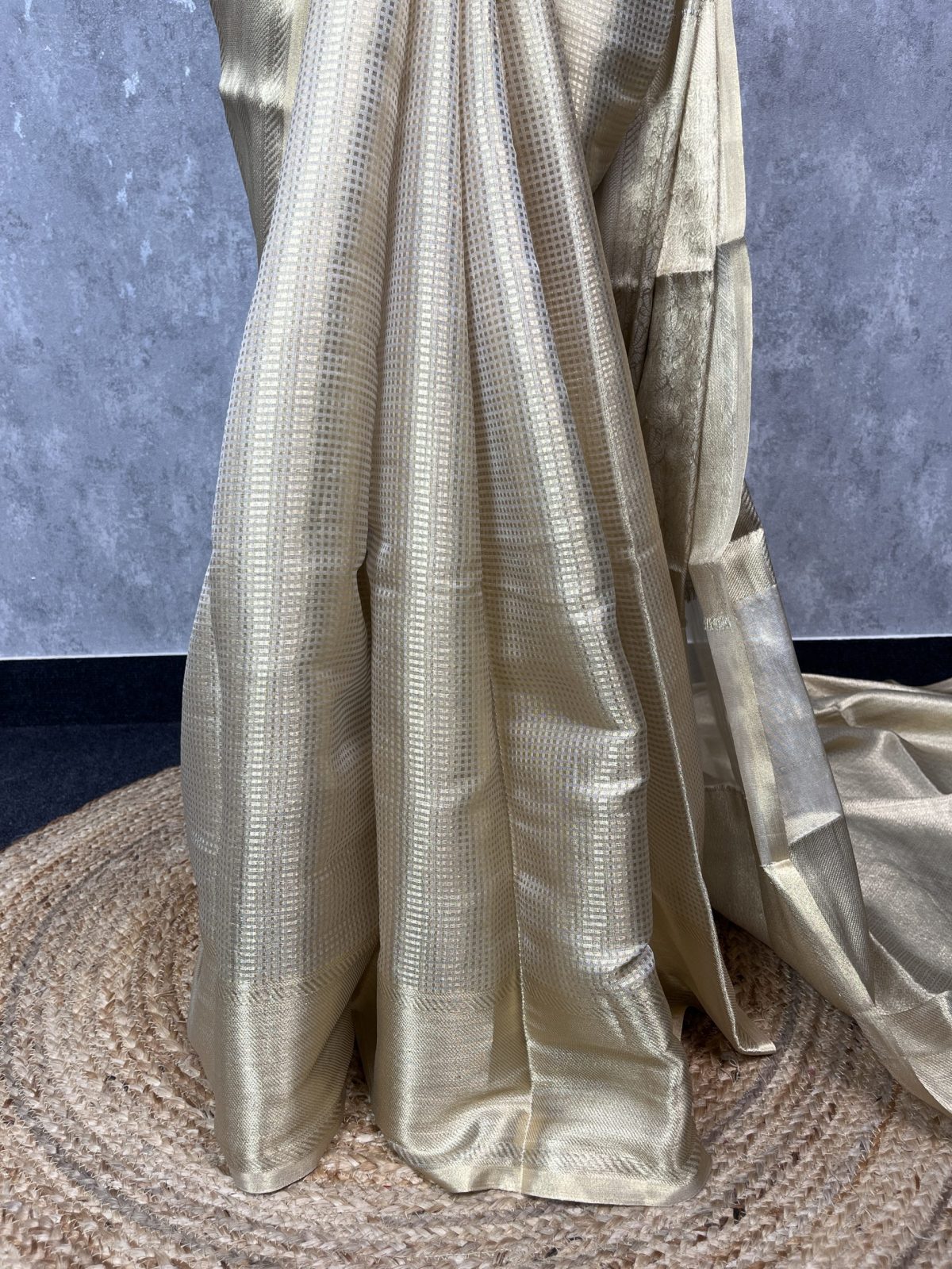 SEMI TISSUE BANARASI SAREE - Image 3