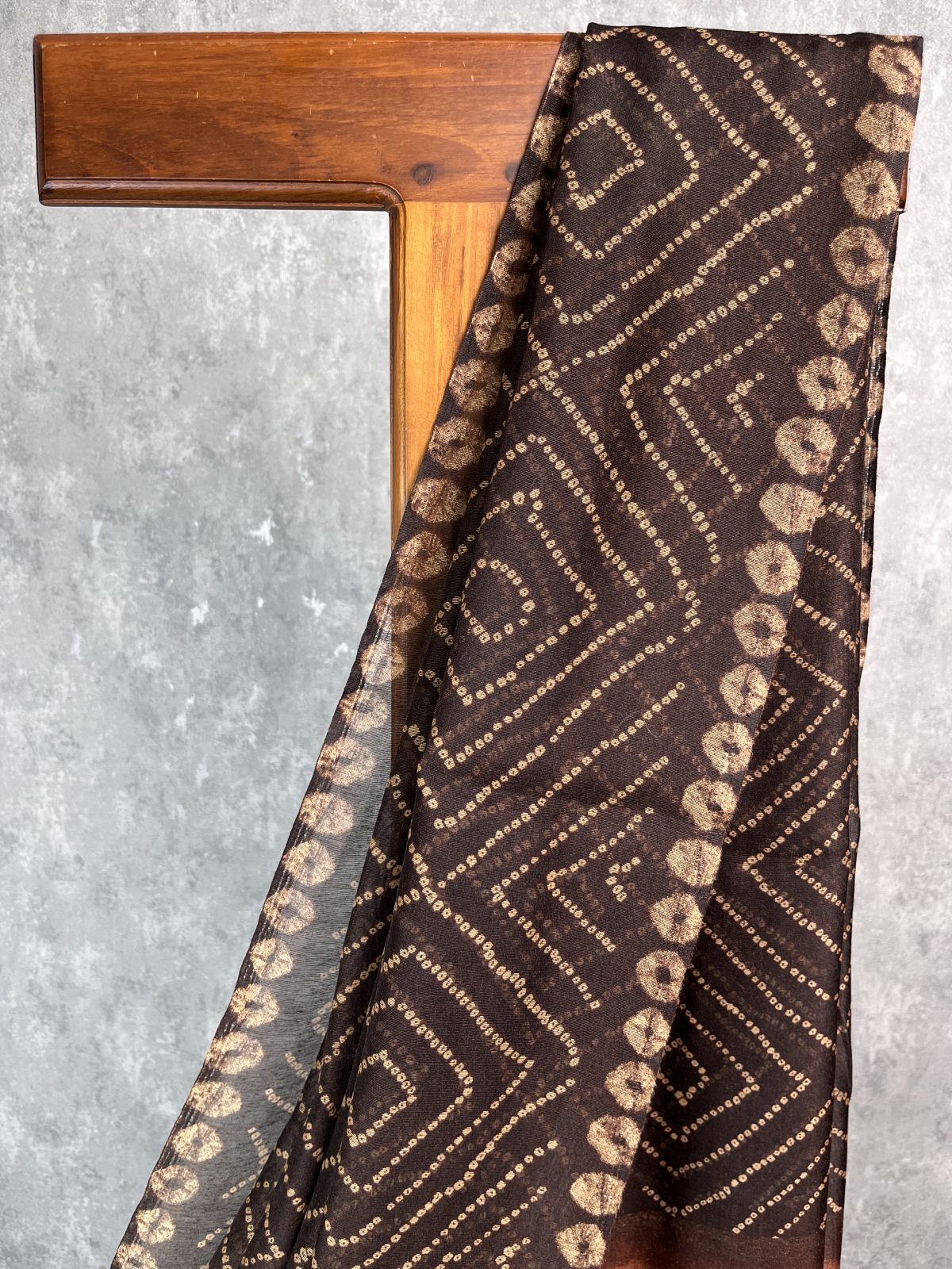SEMI LINEN PRINTED SAREE - Image 2