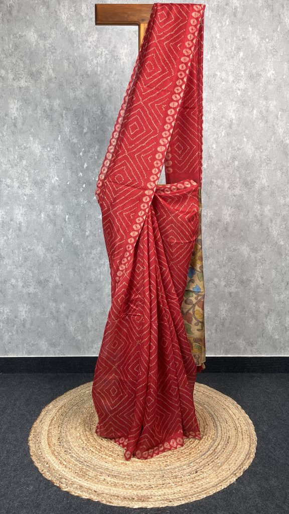 SEMI LINEN PRINTED SAREE
