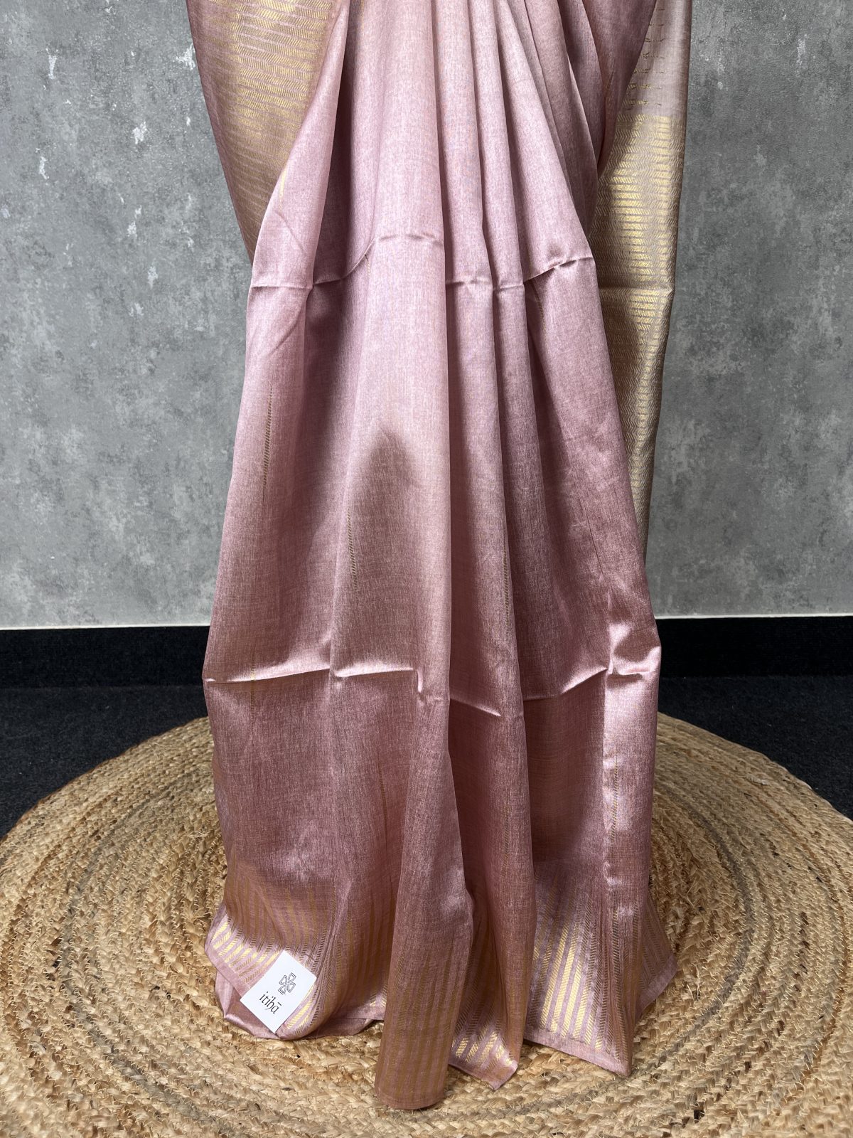 SEMI TUSSAR SILK WEAVING BANARASI SAREE - Image 3
