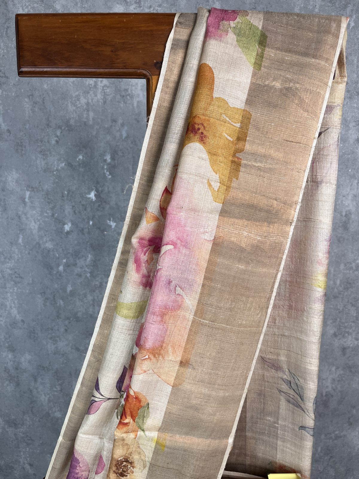 TUSSAR SILK PRINTED SAREE - Image 2
