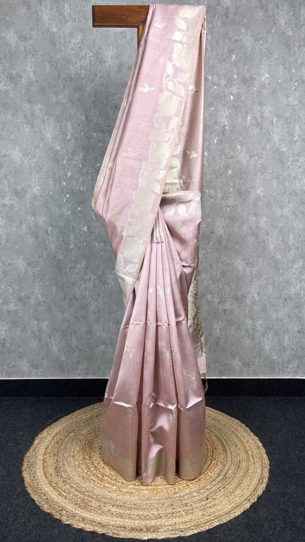 SEMI TUSSAR SILK WEAVING BANARASI SAREE