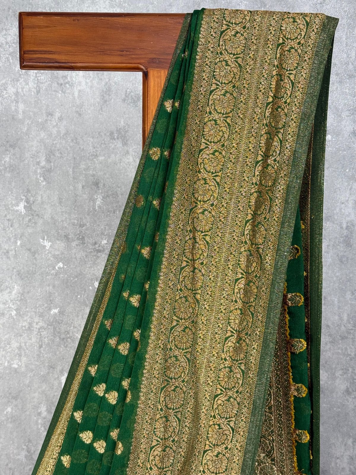 VISCOSE GEORGETTE BANARASI SAREE - Image 2
