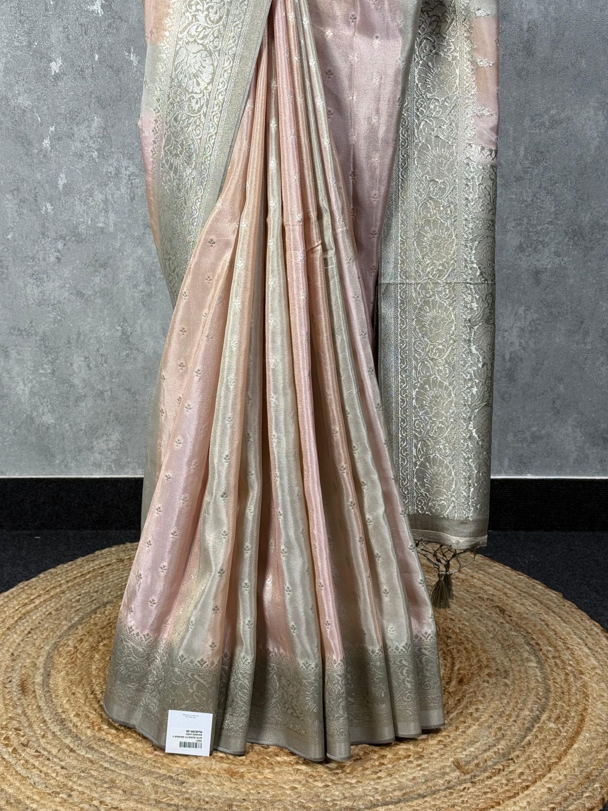 SATIN GEORGETTE BANARASI SAREE - Image 3