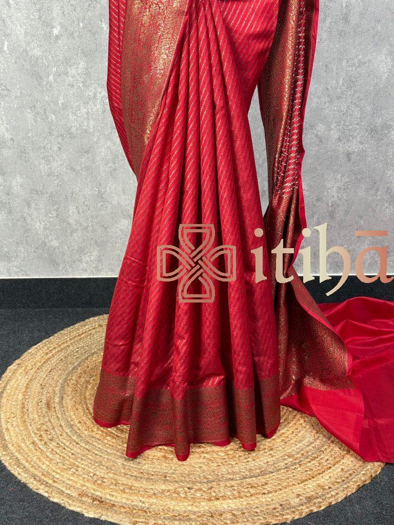 SOFT KATAN SILK BANARASI SAREE - Image 3