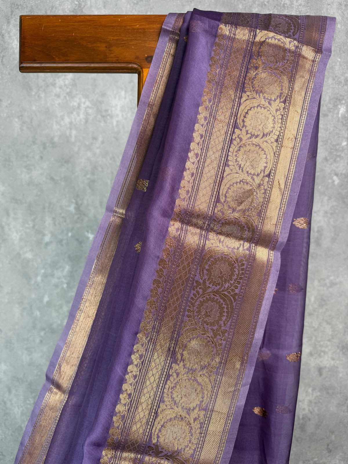 SILK ORGANZA ANTIQUE ZARI BANARASI SAREE - Image 2