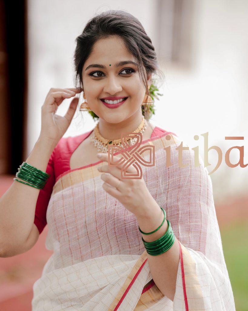 COTTON LINEN ZARI CHECKS HANDLOOM SAREE
