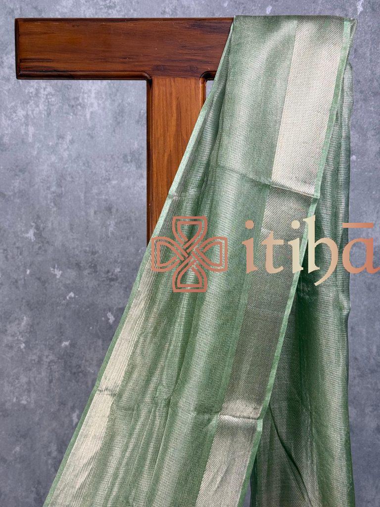 TUSSAR TISSUE SAREE - Image 2