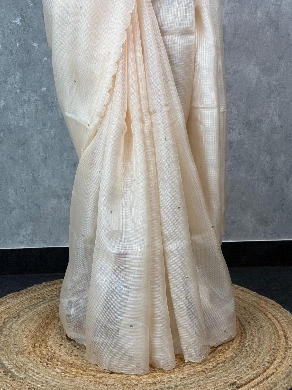 TUSSAR KOTA EMBROIDERY SAREE - Image 3