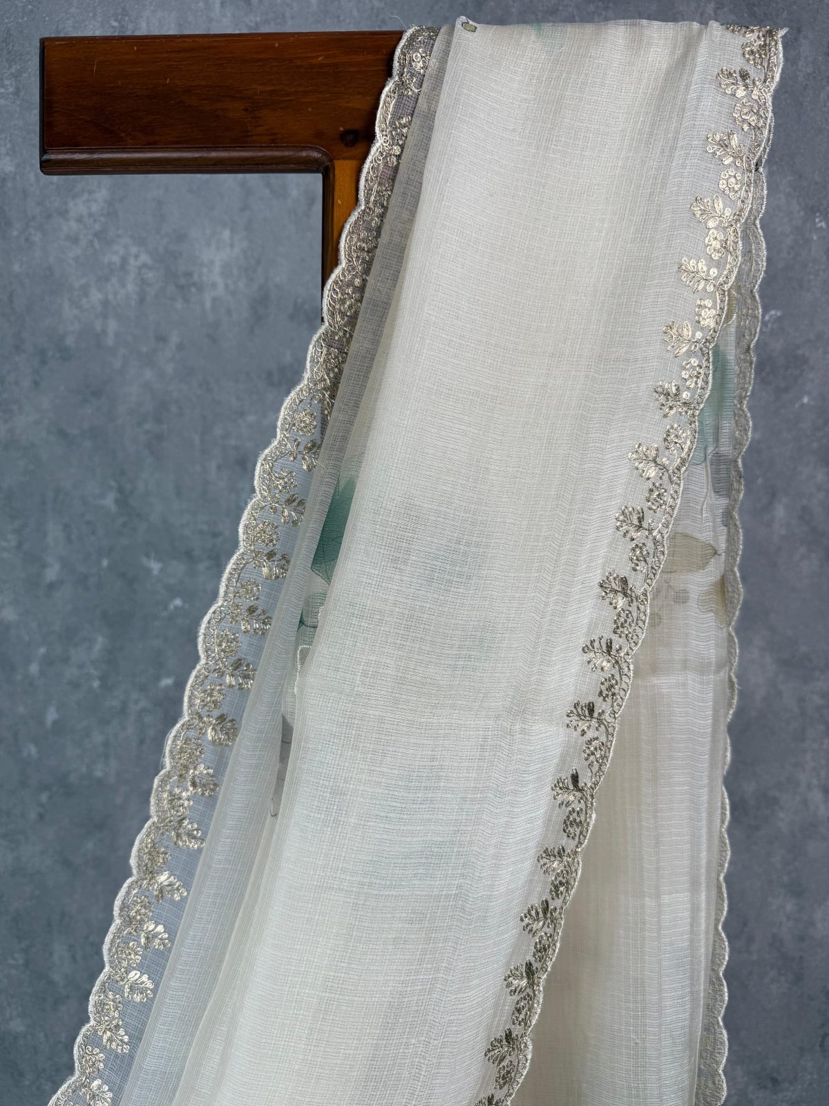TUSSAR KOTA EMBROIDERY SAREE - Image 2