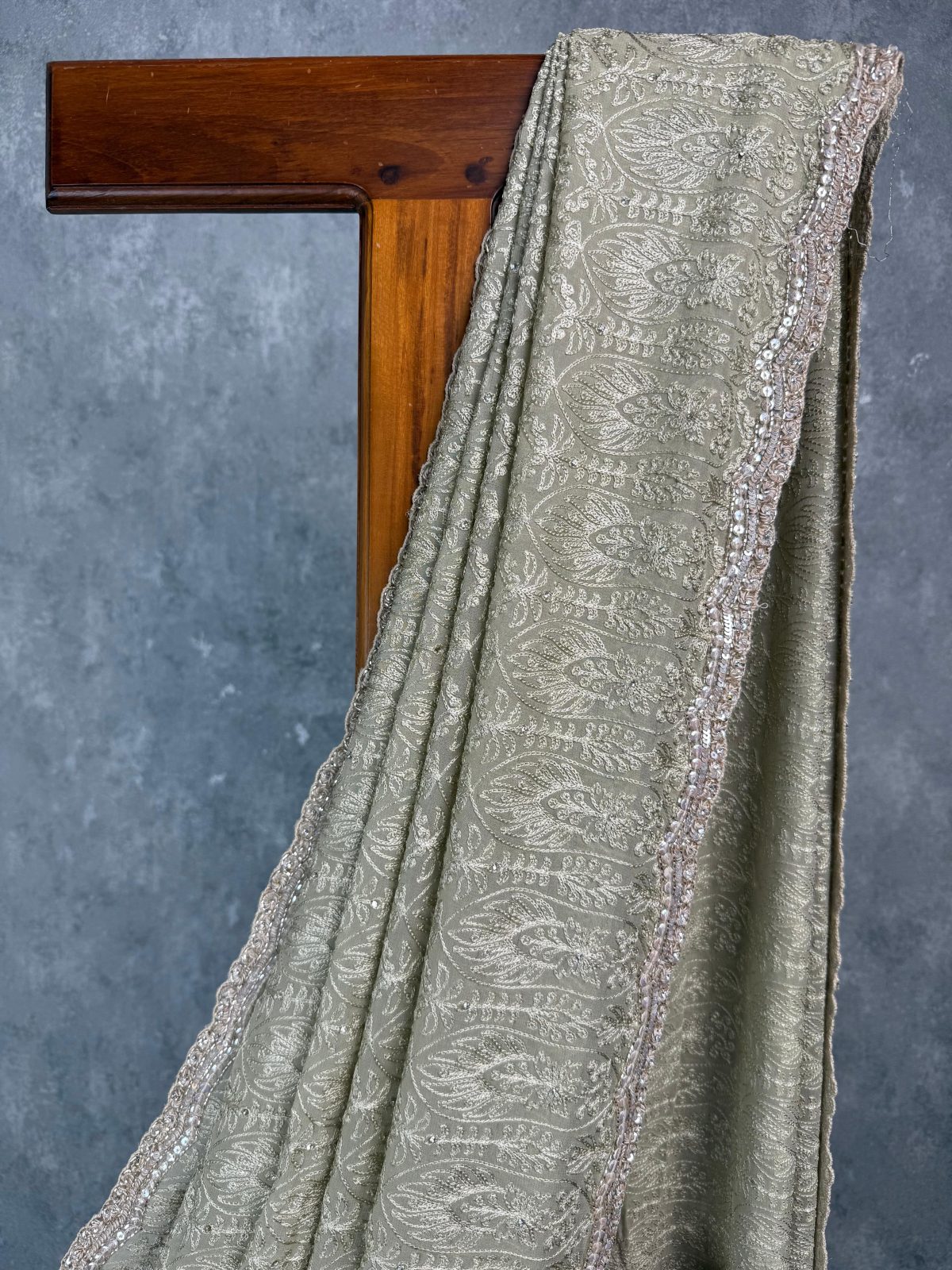 GEORGETTE EMBROIDERY SAREE - Image 2