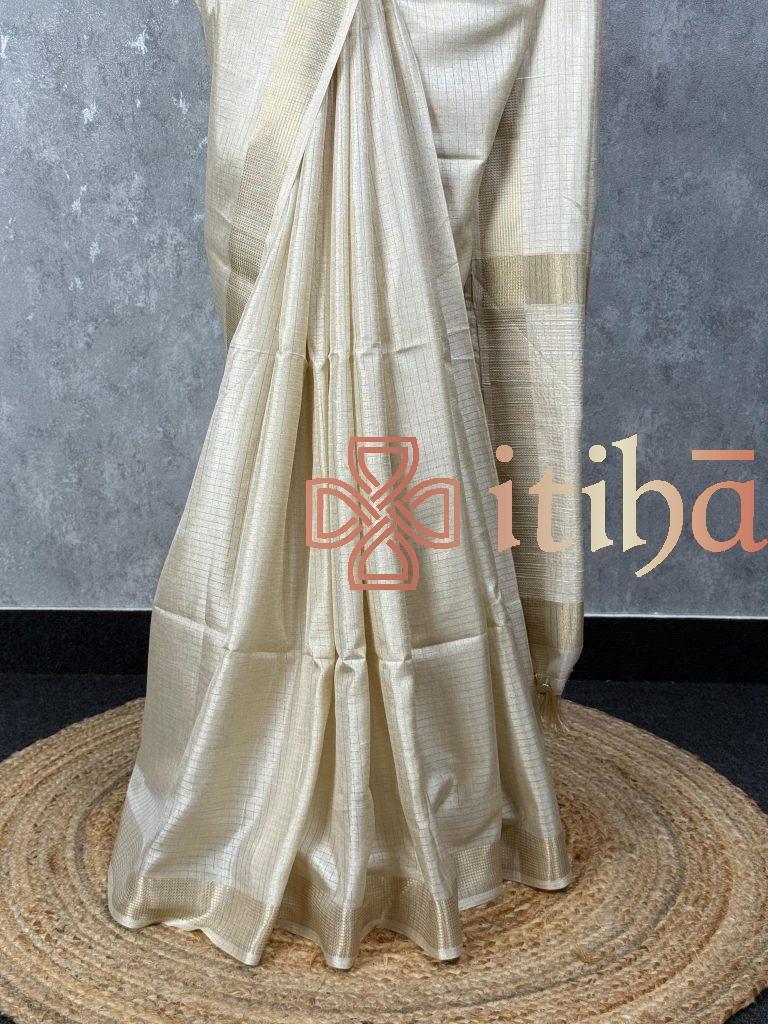 SEMI TUSSAR SILK SAREE - Image 3