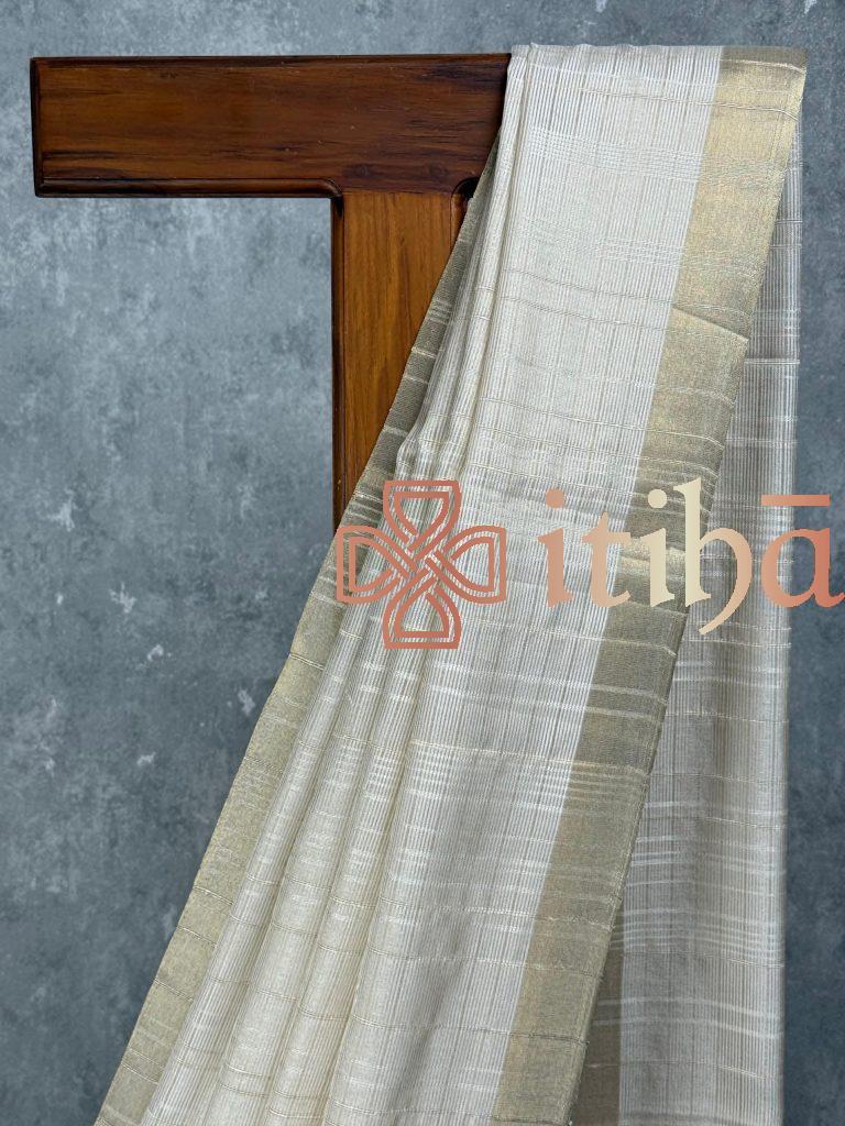 SEMI TUSSAR SILK SAREE - Image 2