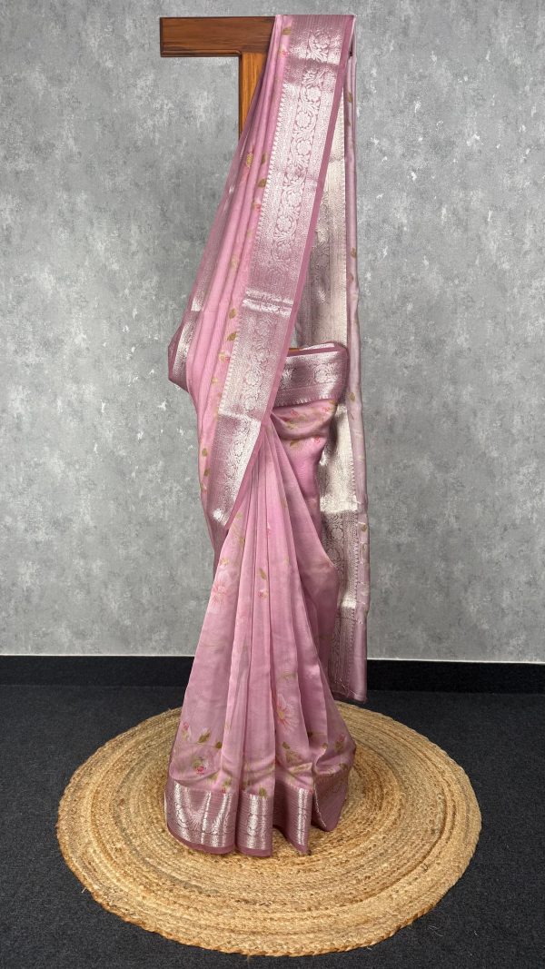 SOFT ORGANZA PRINTED SAREE