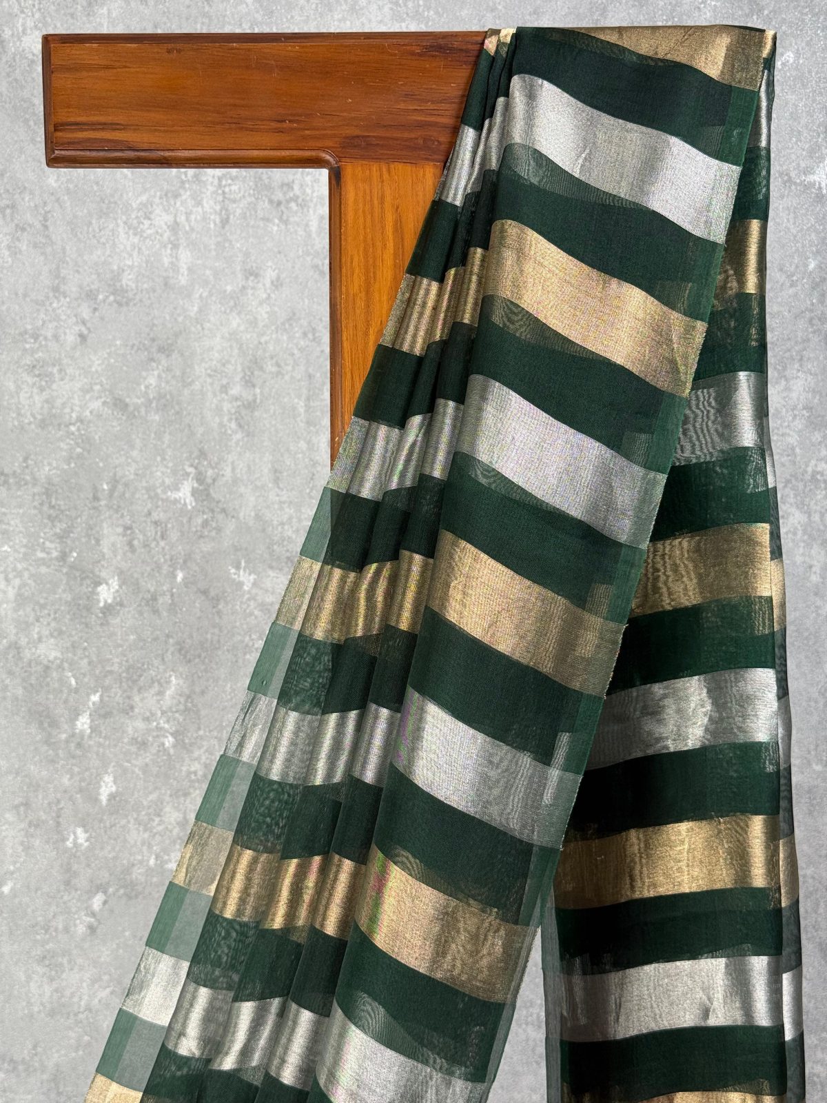 SILK ORGANZA ZARI STRIPES SAREE - Image 2