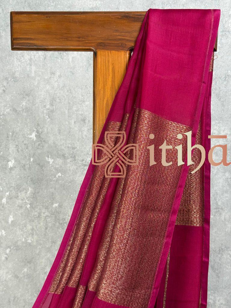 SILK ORGANZA BANARASI SAREE - Image 2