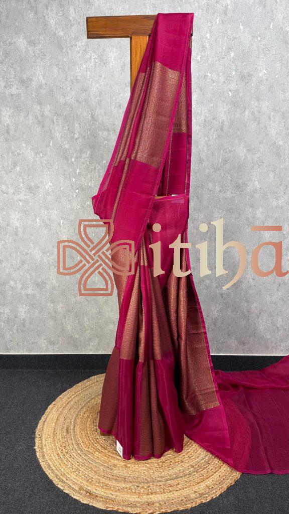 SILK ORGANZA BANARASI SAREE