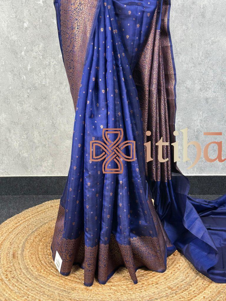 SOFT KATAN SILK BANARASI SAREE - Image 3