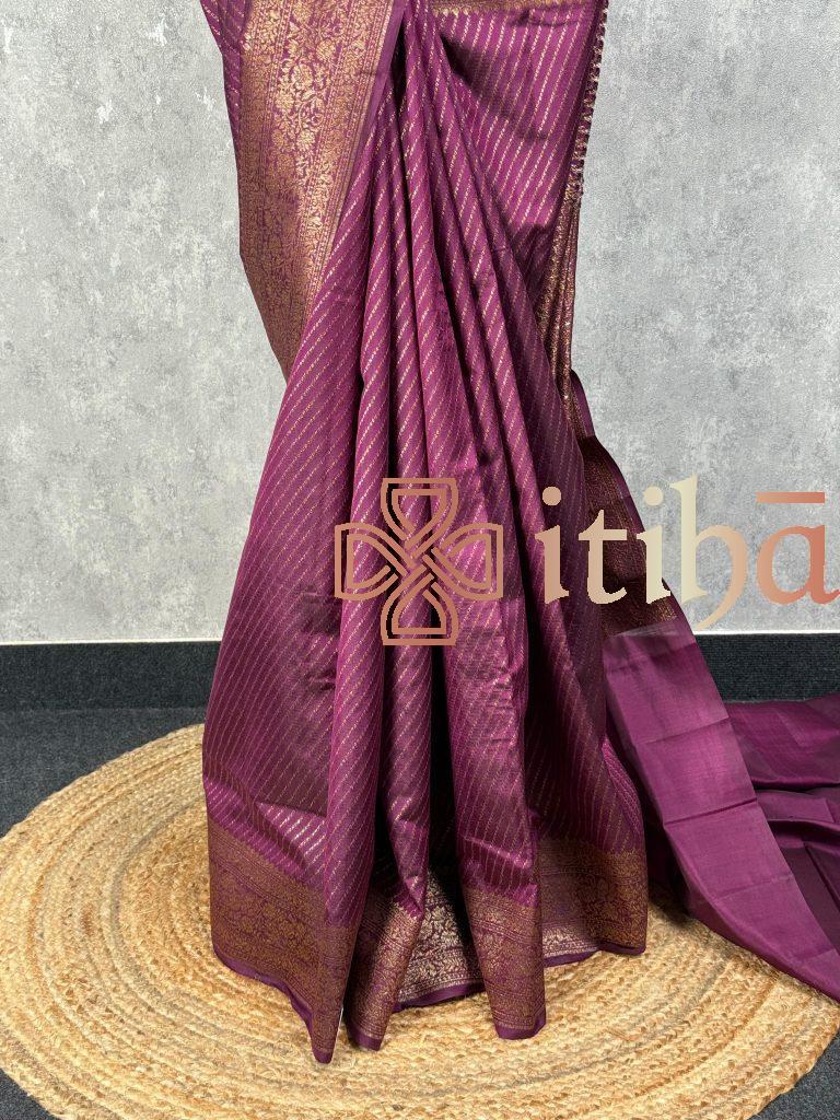 SOFT KATAN SILK BANARASI SAREE - Image 3
