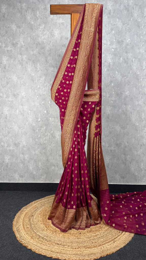 VISCOSE GEORGETTE BANARASI SAREE