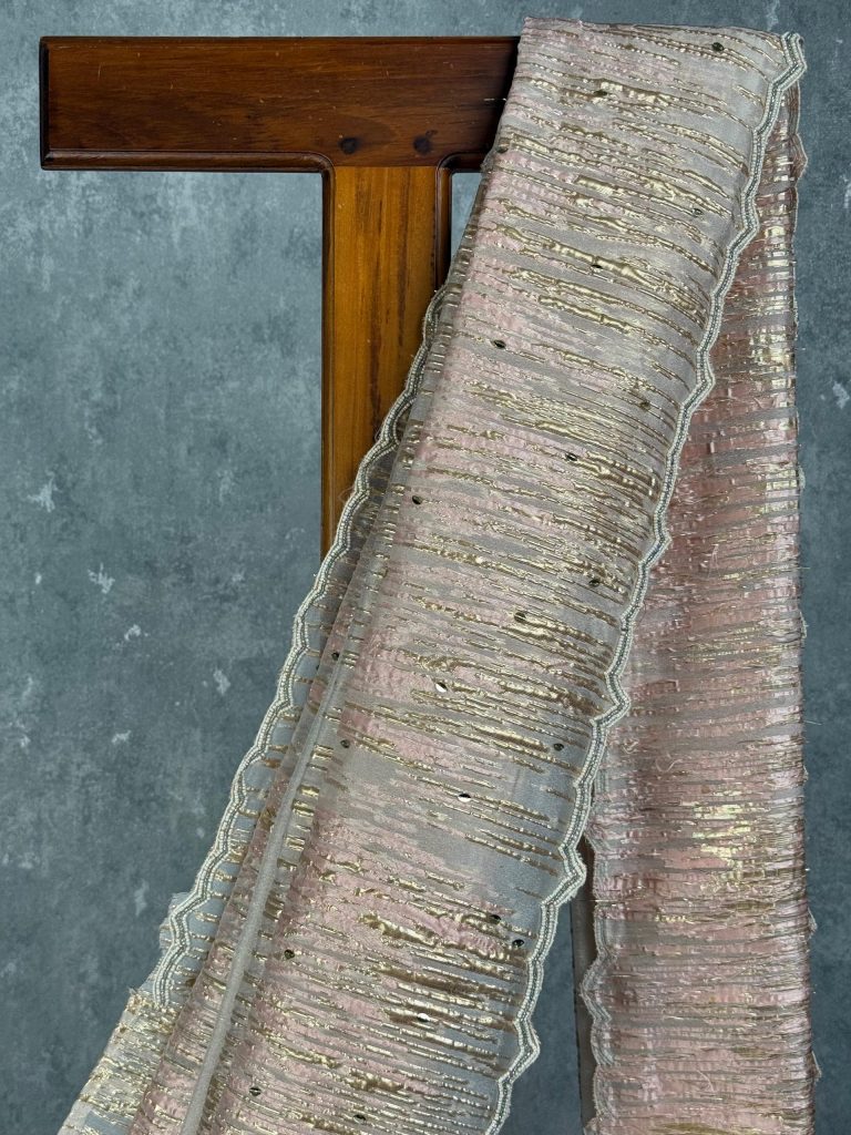 TURKISH ORGANZA EMBROIDERY SAREE - Image 2