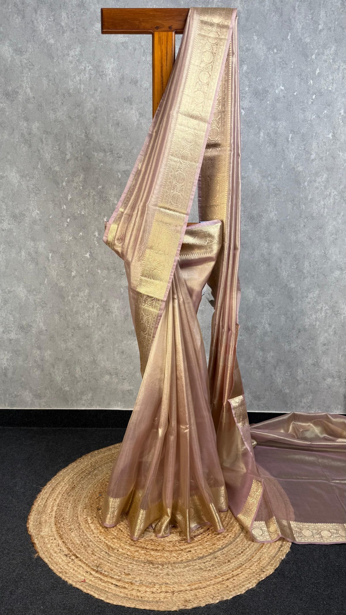 SEMI TISSUE ORGANZA BANARASI SAREE