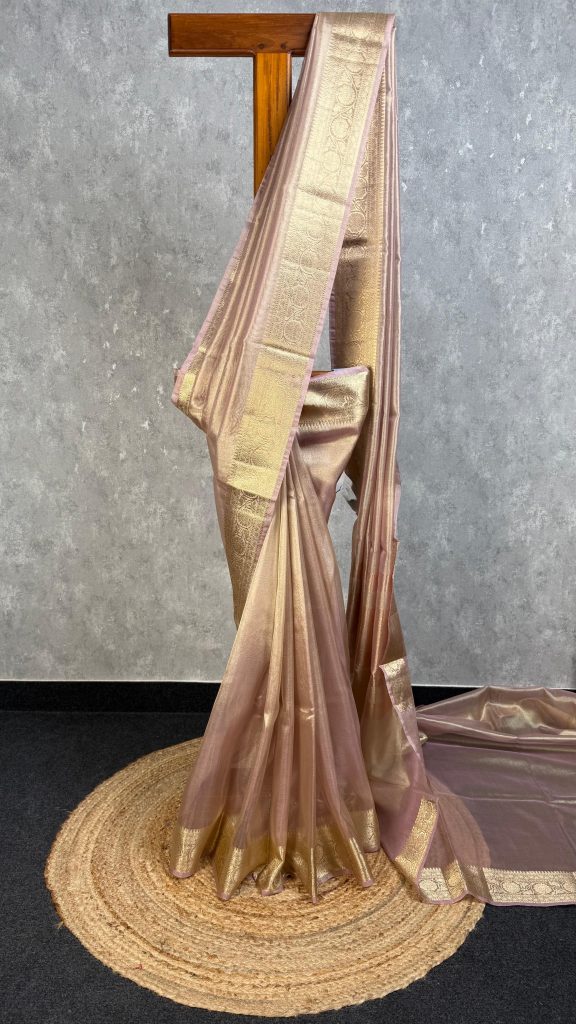 SEMI TISSUE ORGANZA BANARASI SAREE