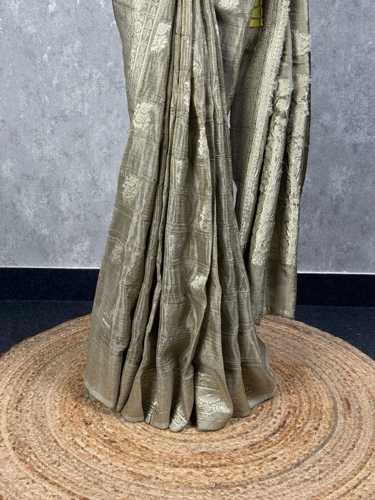 TISSUE GEORGETTE BANARASI SAREE - Image 3