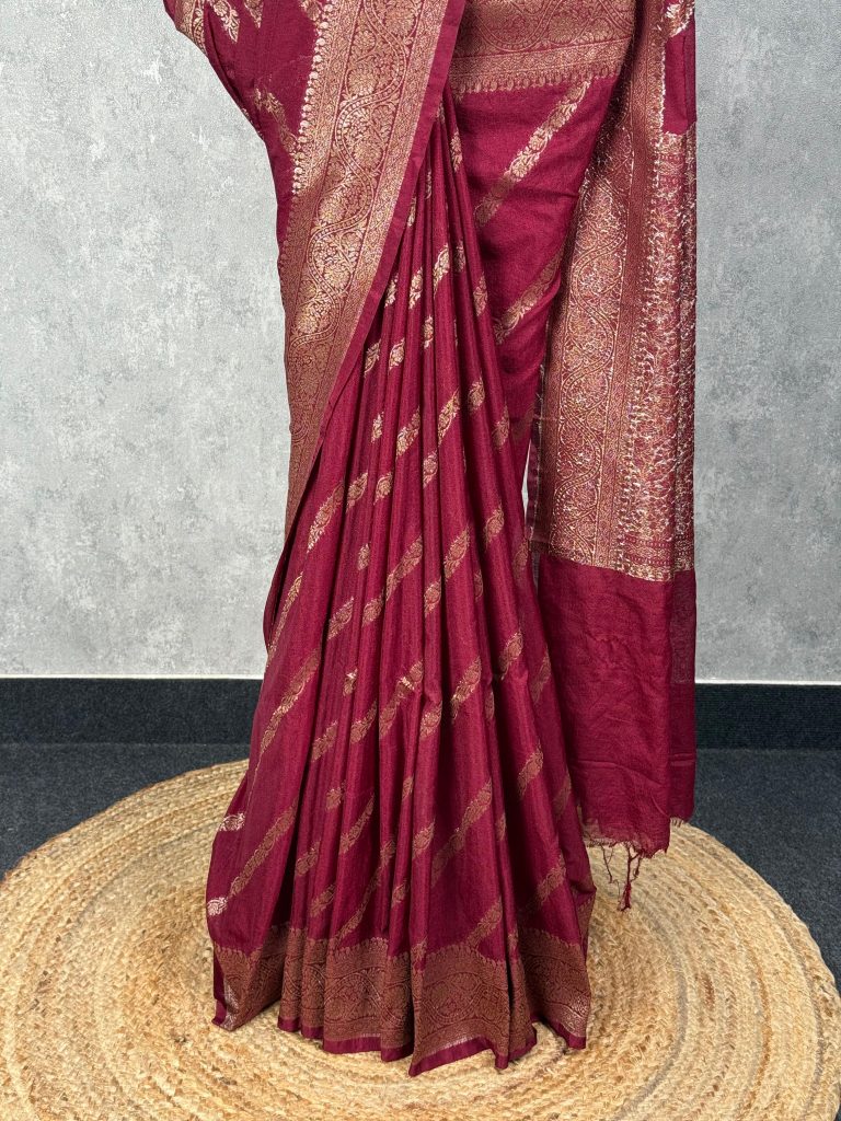 SEMI GEORGETTE BANARASI SAREE - Image 3
