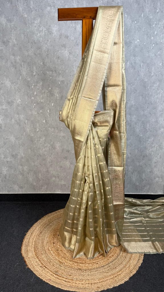 SEMI TISSUE ORGANZA BANARASI SAREE