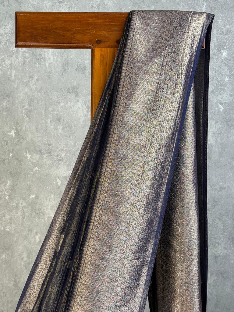 CRUSHED TISSUE SILK BANARASI SAREE - Image 2
