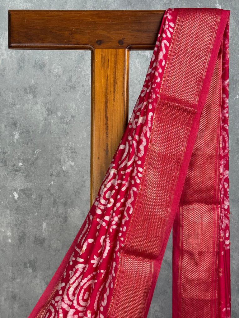ASSAM SILK PRINTED BANARASI SAREE - Image 2