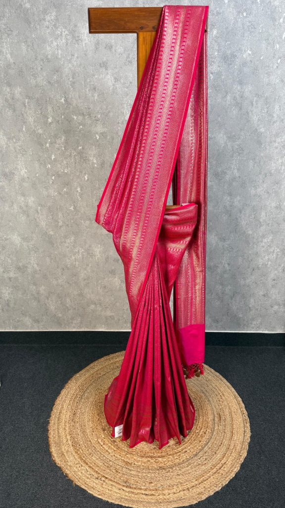 SEMI KATAN ANTIQUE ZARI BROCADE BANARASI SAREE
