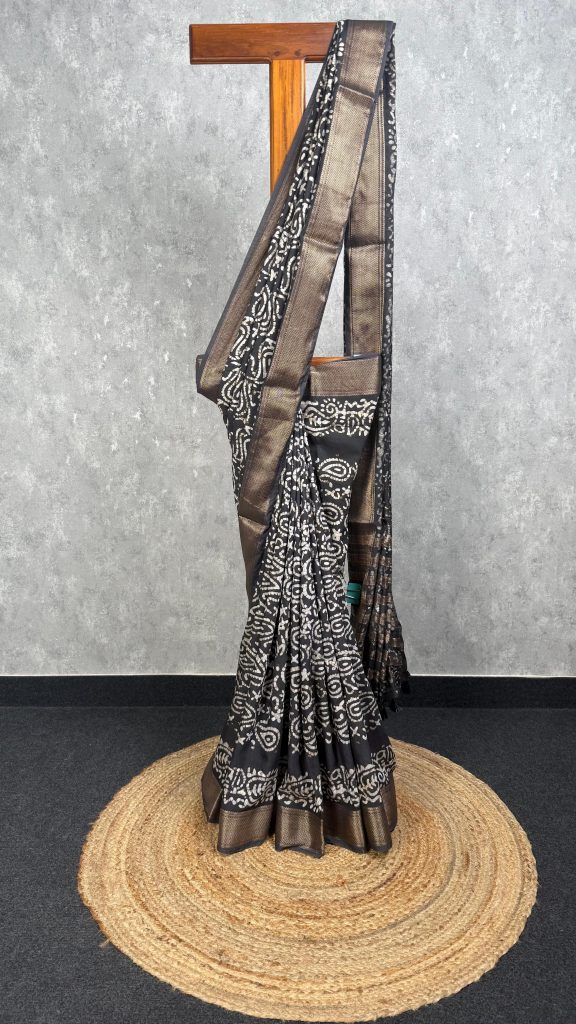 ASSAM SILK PRINTED BANARASI SAREE