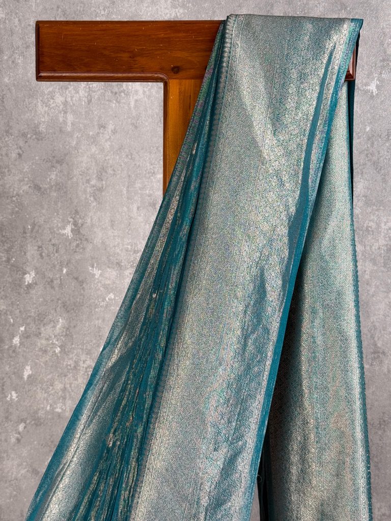 CRUSHED TISSUE SILK BANARASI SAREE - Image 2